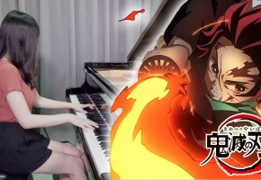 【Ru,s Piano】鬼灭之刃 Episode 19「Kamado Tanjiro no Uta」钢琴版火之神神乐!!