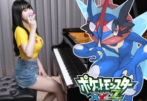 【封面有皮卡丘和忍蛙】Pokémon XY&Z「甲贺忍蛙战斗曲 XYZ」燃爆全场的炫技钢琴演奏！ ??Ru,s Piano??