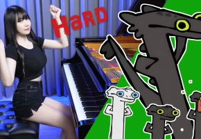 【跟着琴声一起摇摆吧!】「无牙仔跳舞 Toothless Dancing Meme」爆红迷因神曲?钢琴演奏?Ru,s Piano