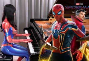 【你看过女蜘蛛侠弹琴吗？】蜘蛛侠 英雄无归主题曲 Spider Man Main Theme 钢琴演奏 Ru,s Piano