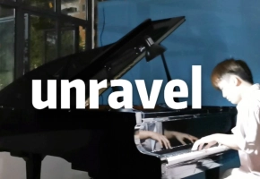 在施工现场三角钢琴弹《unravel》