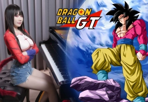 【超四弹琴．所向披靡】龙珠GT「DAN DAN 心魅かれてく」抒情版＆热血版 怀旧钢琴组曲 Ru,s Piano