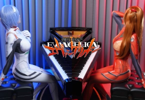 当绫波丽＆明日香联合演奏《新世纪...